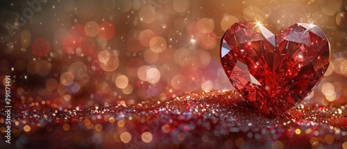 Heart Shaped Diamond on Table