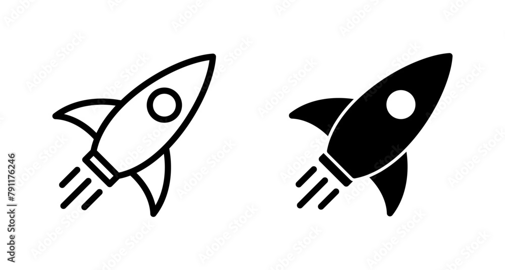 Rocket icon vector isolated on white background. Start Up Concept Symbol. Startup icon Rocket icon vector isolated on white background. Start Up Concept Symbol. Startup icon