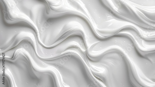 Luxurious swirl of creamy texture surface featuring intricate wavy lines