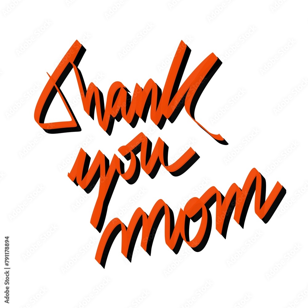 Obraz premium Thank you mom