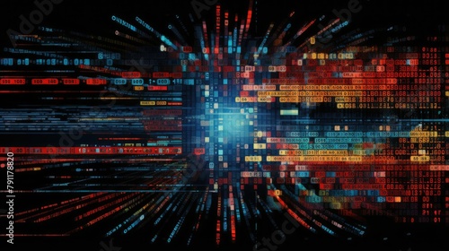 Wallpaper Mural Abstract data of internet censorship and online surveillance Torontodigital.ca