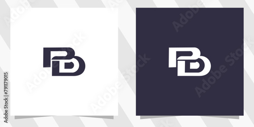 letter pd dp logo design