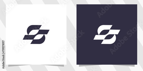 letter ss logo design vector