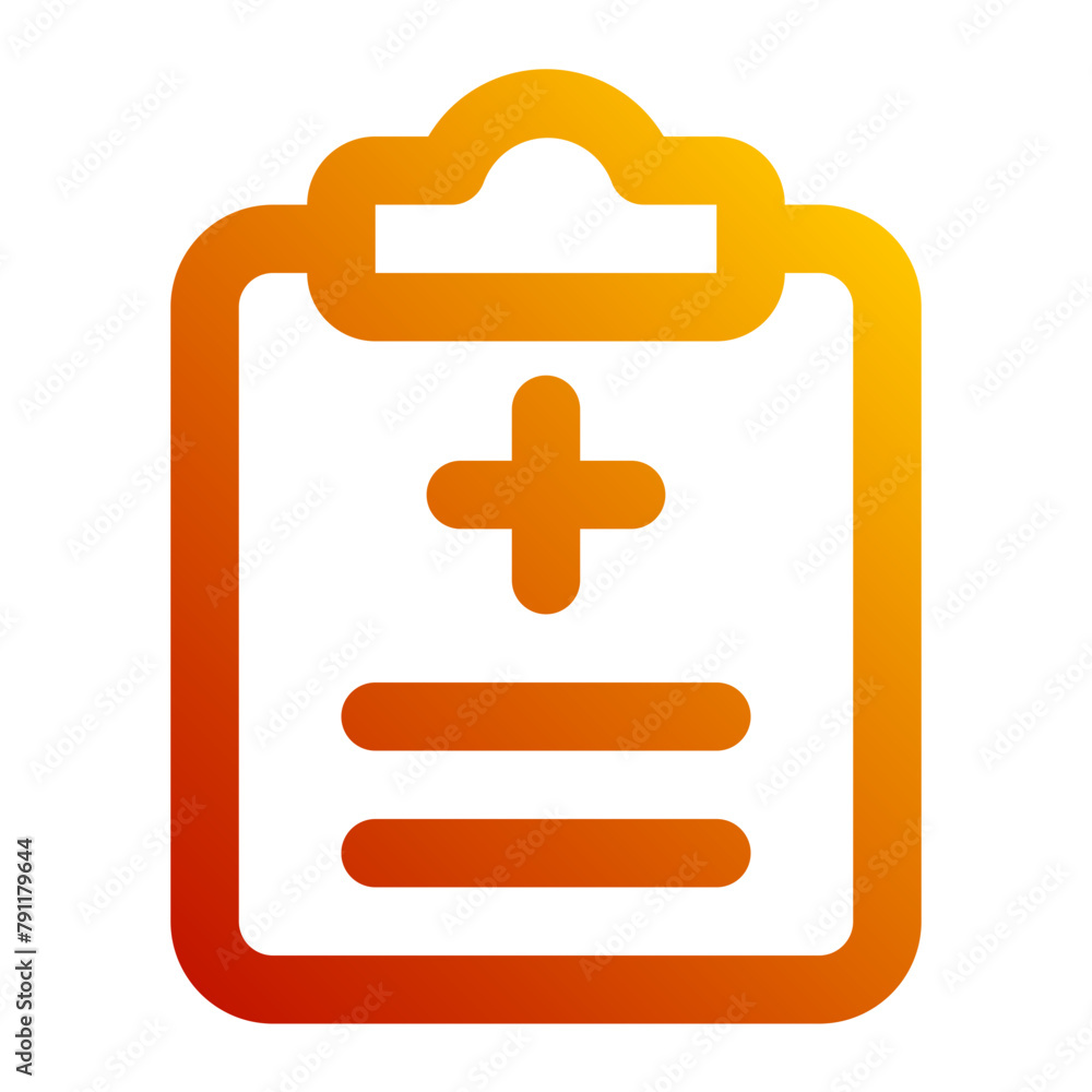 Fototapeta premium medical report gradient icon