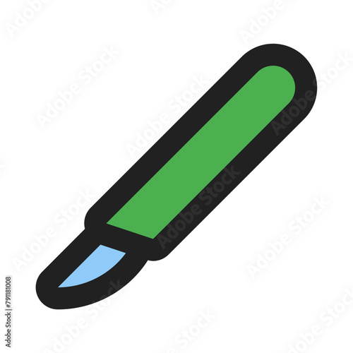 scalpel line color icon
