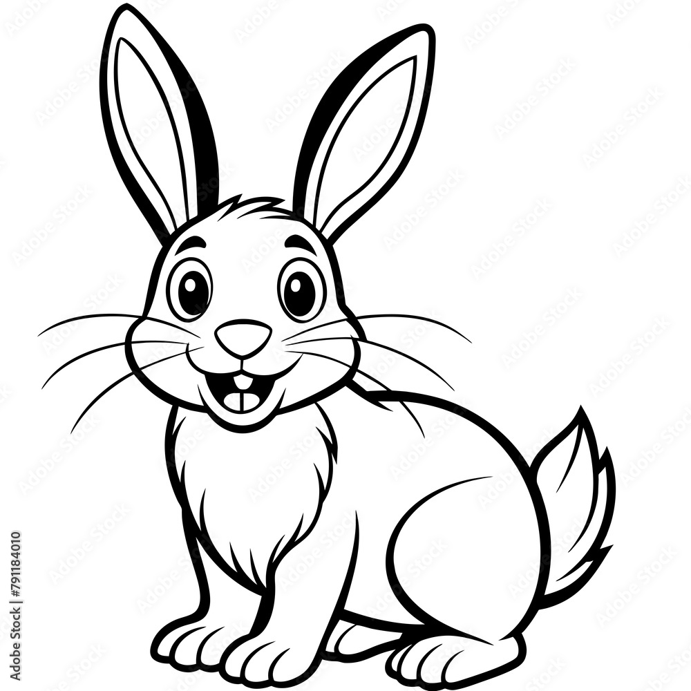 happy rabbit illustration happy rabbit illustration