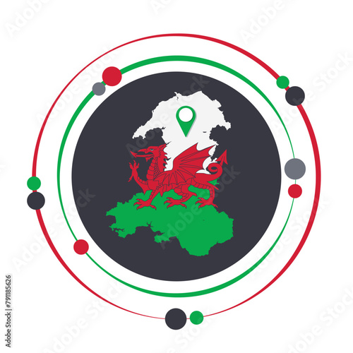 Wales Welsh United Kingdom vector illustration graphic icon symbol photo