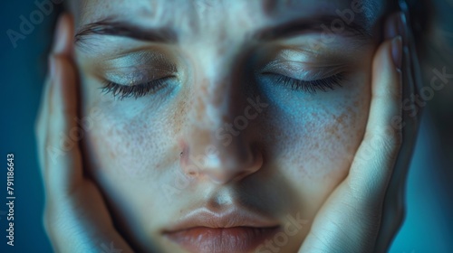 The soft cool skin of someone in the midst of a panic attack seeking comfort and grounding. .