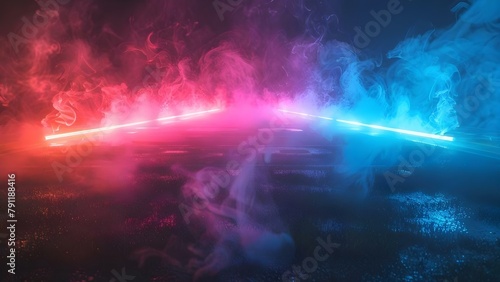 Neon Smoke Background for American Football-Themed Graphic Design Projects like Flyers. Concept Neon Smoke Background, American Football Theme, Graphic Design Projects, Flyers
