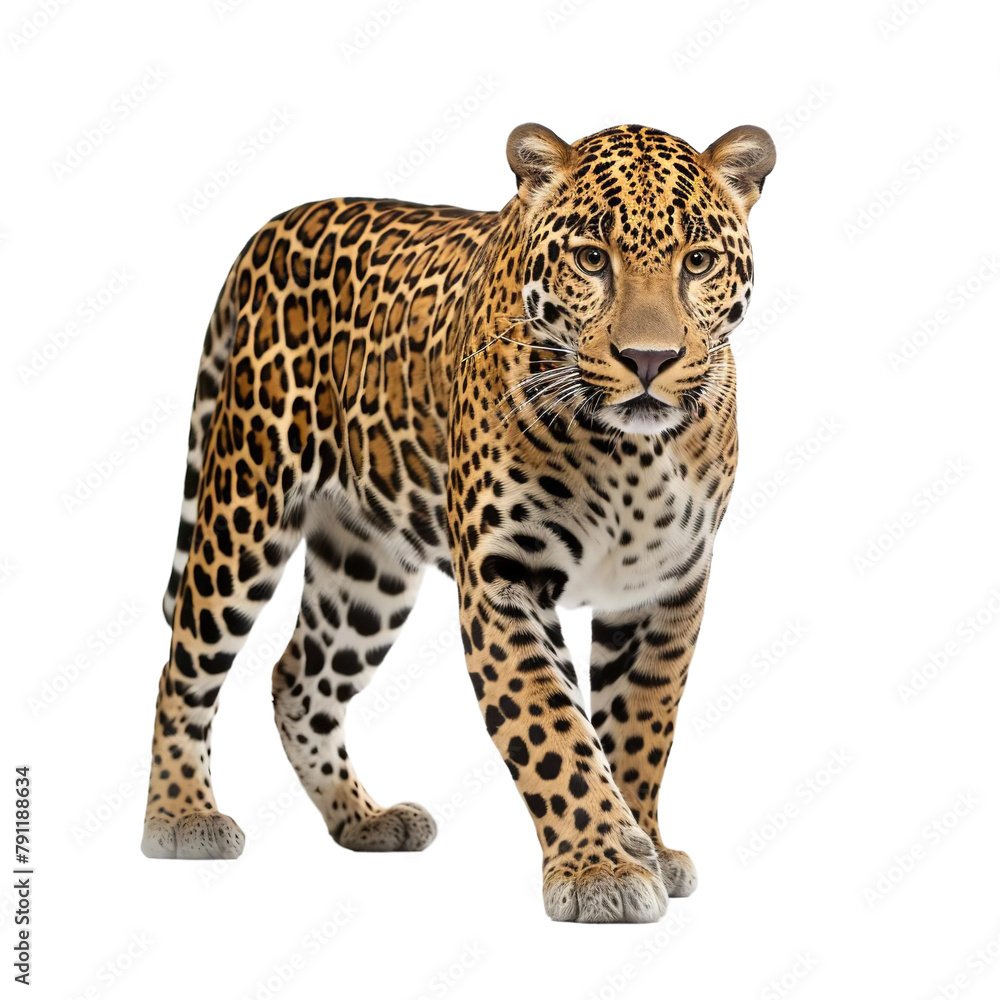 Amazing Jaguar Isolated On White Background Amazing Jaguar Isolated On White Background