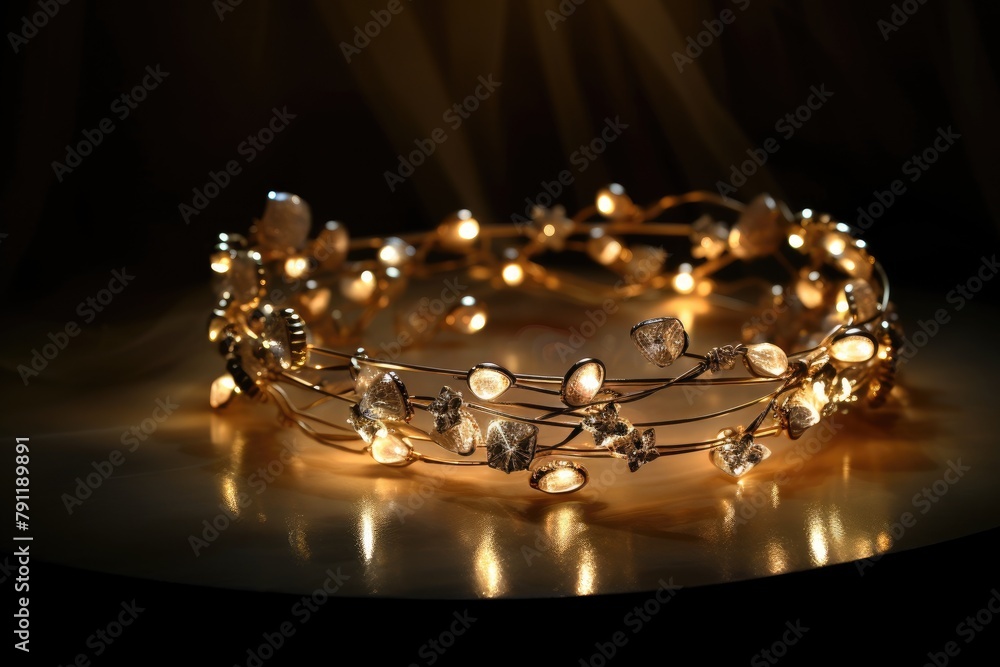 Fairy Lights: Create a magical ambiance with fairy lights illuminating the jewelry. Fairy Lights: Create a magical ambiance with fairy lights illuminating the jewelry.