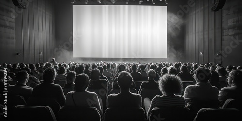 Wallpaper Mural Black shadow of the audience white background Torontodigital.ca
