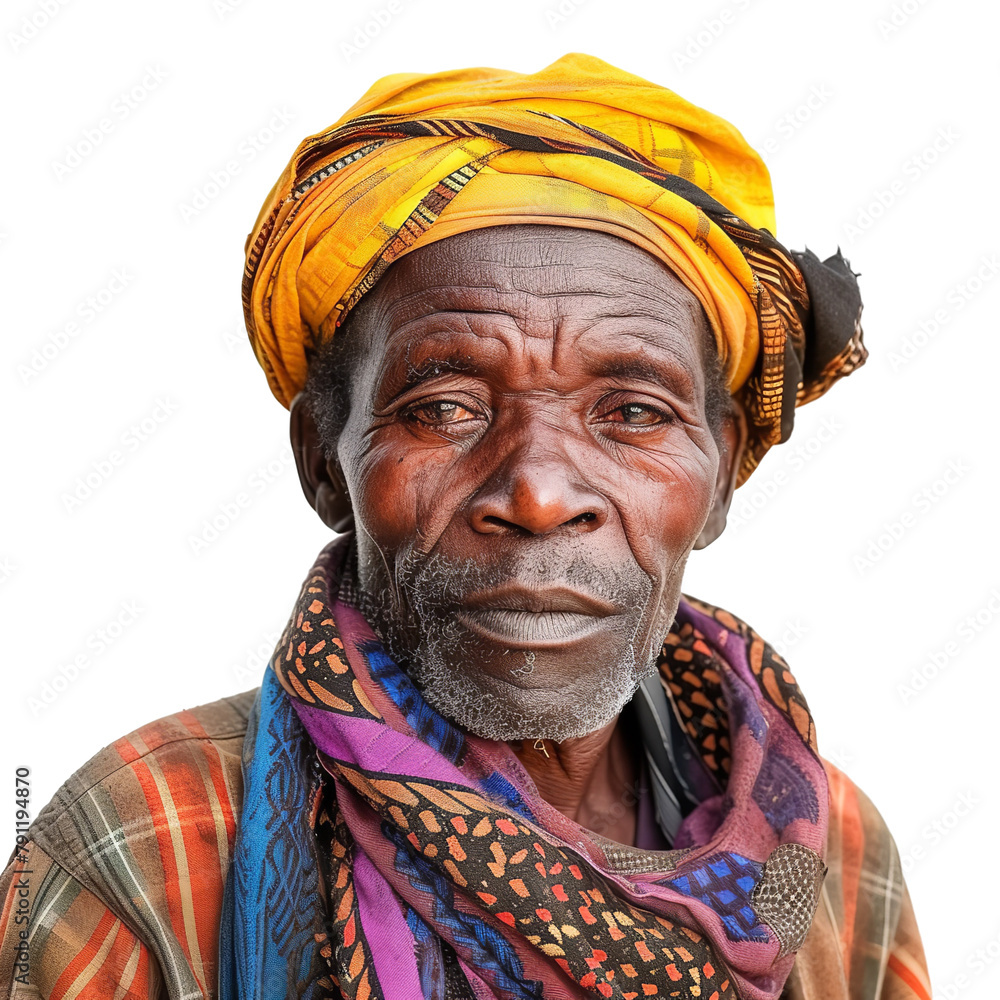 Amazing Kikongo Bantu Isolated On White Background Amazing Kikongo Bantu Isolated On White Background