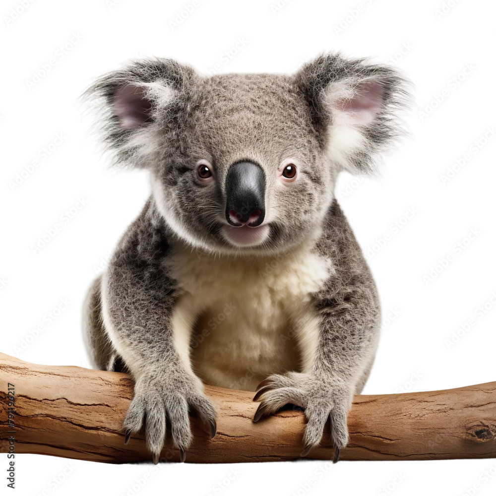 Beautiful Koala Isolated On White Background Beautiful Koala Isolated On White Background