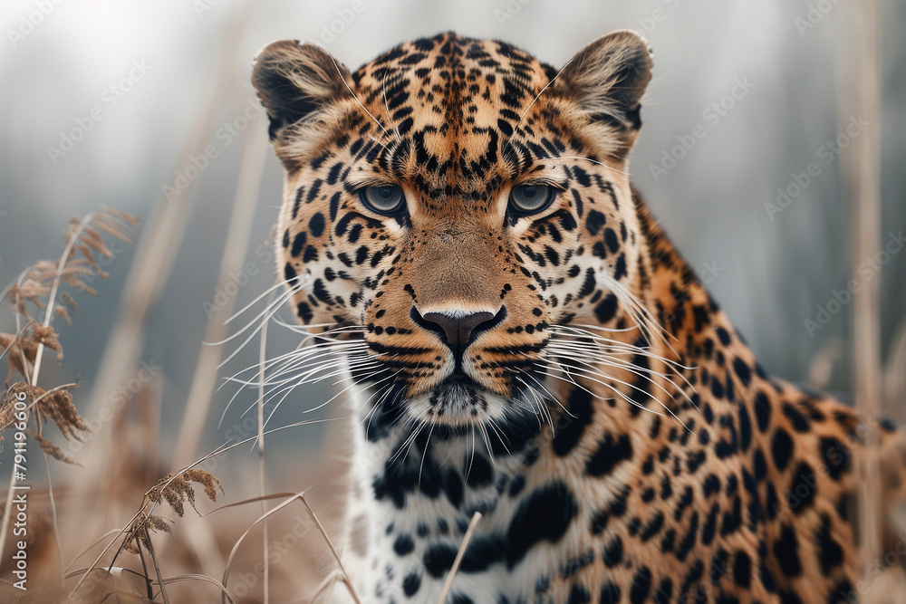 Fototapeta premium close up of a leopard