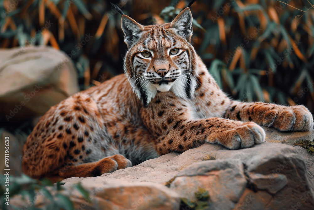 Fototapeta premium Lynx in nature