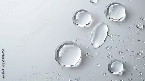 Pristine Water Droplets on a Bright Surface