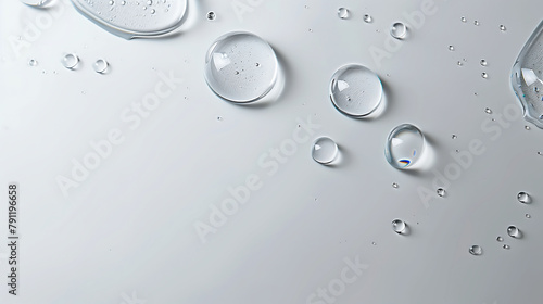 Pristine Water Droplets on a Bright Surface