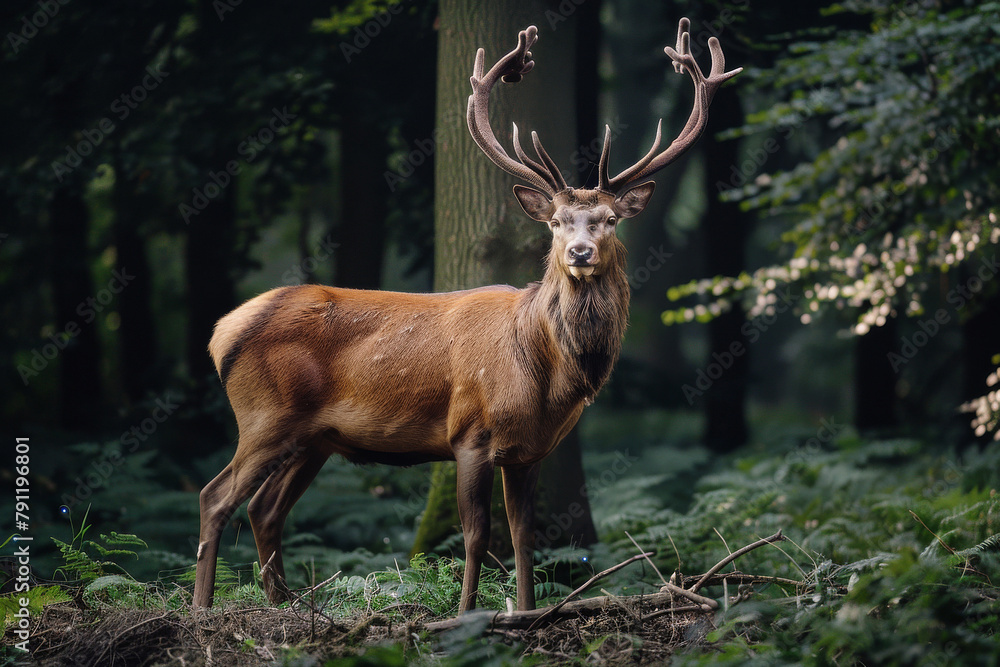 Obraz premium stag in the woods