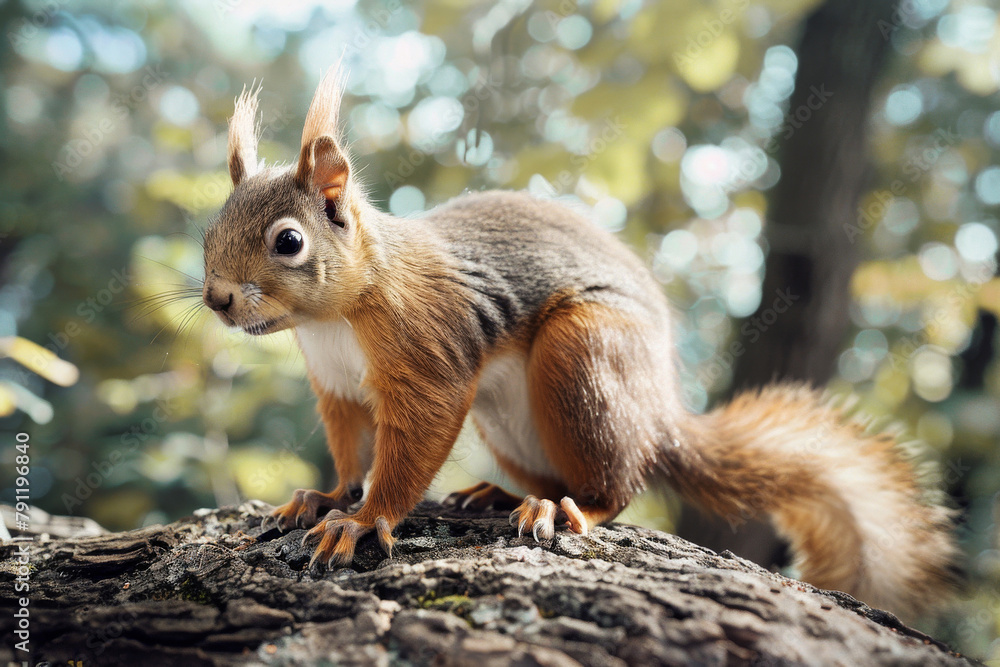 Fototapeta premium squirrel in the park