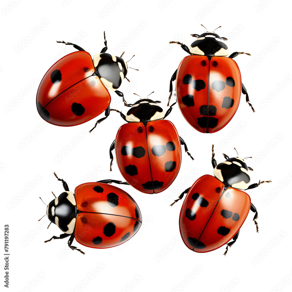 Amazing Ladybug Isolated On White Background Amazing Ladybug Isolated On White Background