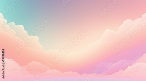Pastel Dreams: Soft Gradient Cloudscape