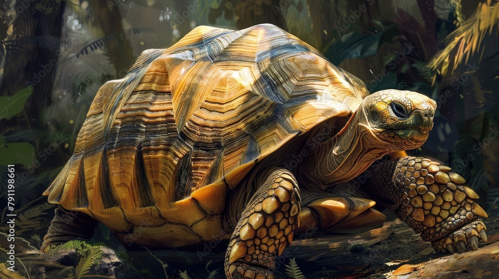 Naklejka premium African Spurred Tortoise