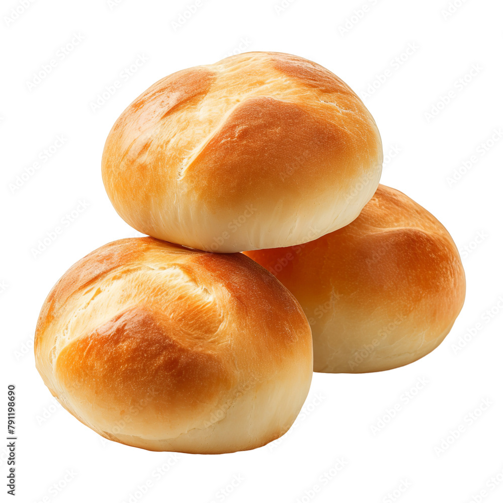 Yummy Lekkerbly Soft bread rolls Isolated On White Background Yummy Lekkerbly Soft bread rolls Isolated On White Background