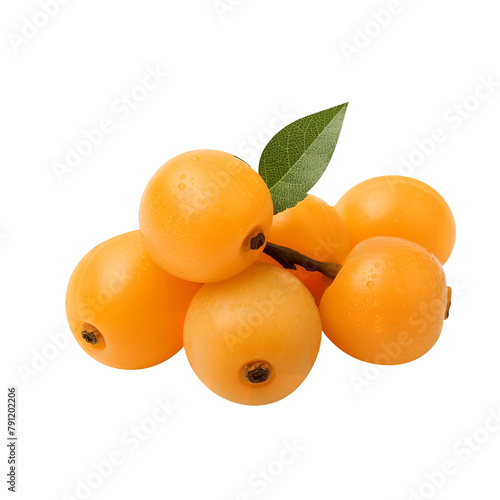 Tasty Loquat Dried Isolated On White Background