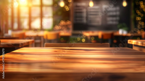 Creating Visual Interest  Abstract Kitchen Table Bokeh Background for Empty Table Product Presentation