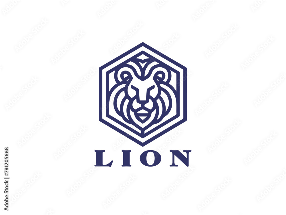Hexagon Lion Logo Design Vector Template
Hexagon Lion Logo Design Vector Template