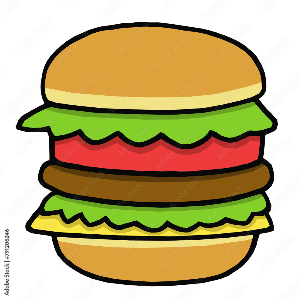 ハンバーガー イラスト ハンバーガー イラスト