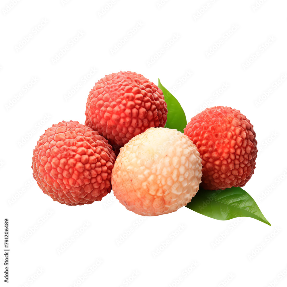 Tasty lychee Isolated On White Background Tasty lychee Isolated On White Background