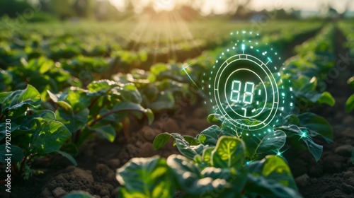 Digital transformation in agriculture. Smart farming concept.