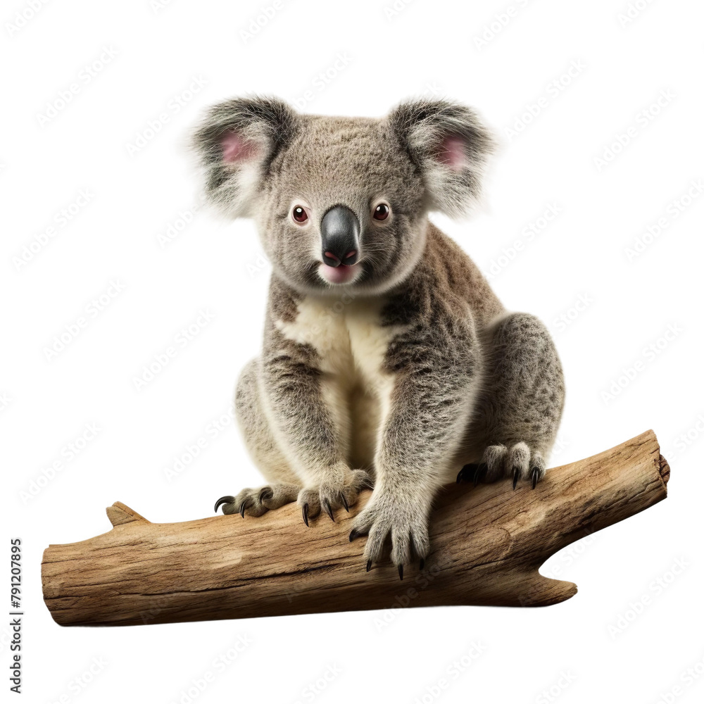 Beautiful Koala Isolated On White Background Beautiful Koala Isolated On White Background