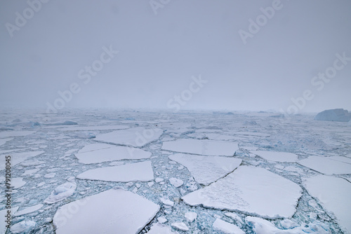he Gullet Cracling Ice and Narrow Channel Antartica
