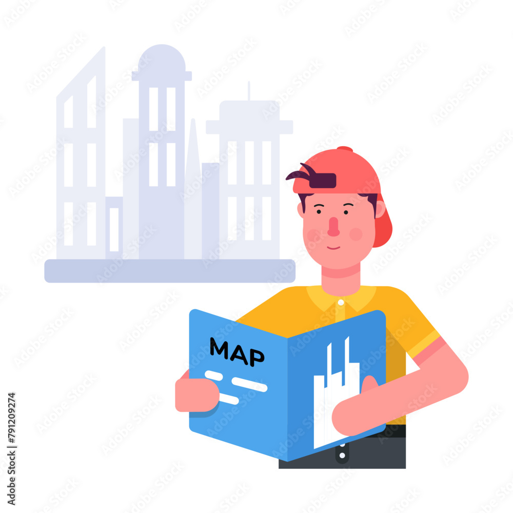 Get this flat icon of architect map Get this flat icon of architect map