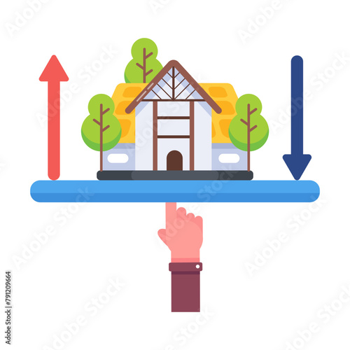 Here’s a flat icon depicting property changes 