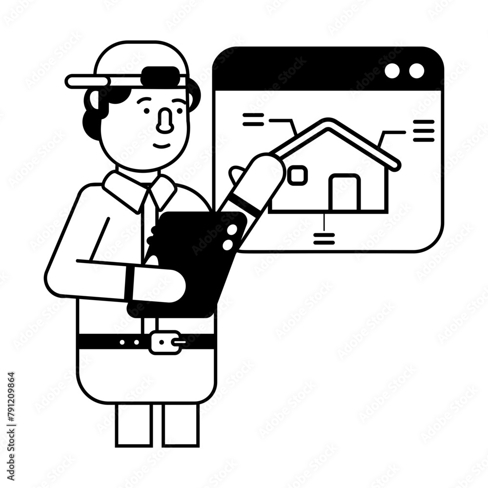 Here’s a glyph icon of property presentation 