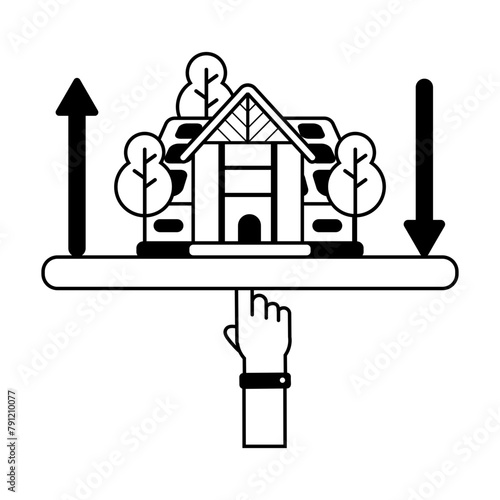 Here’s a glyph icon depicting property changes 