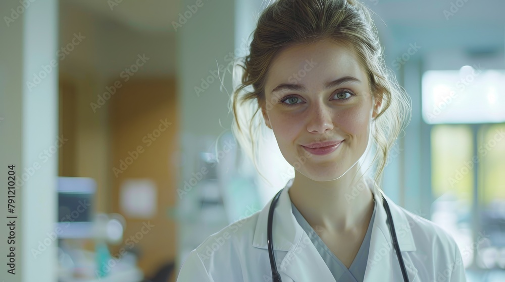 Fototapeta premium Woman doctor. Professional medical worker