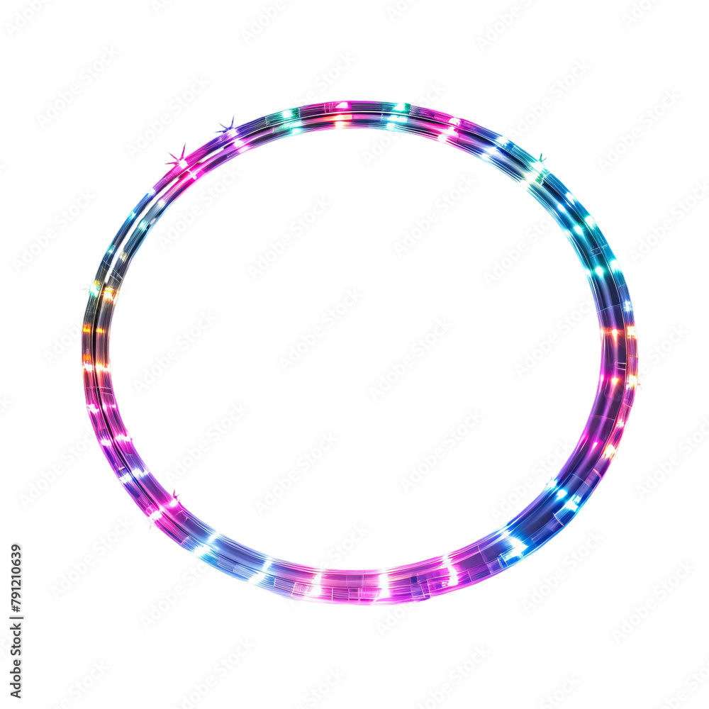 Amazing LED Hula Hoops Isolated On White Background Amazing LED Hula Hoops Isolated On White Background