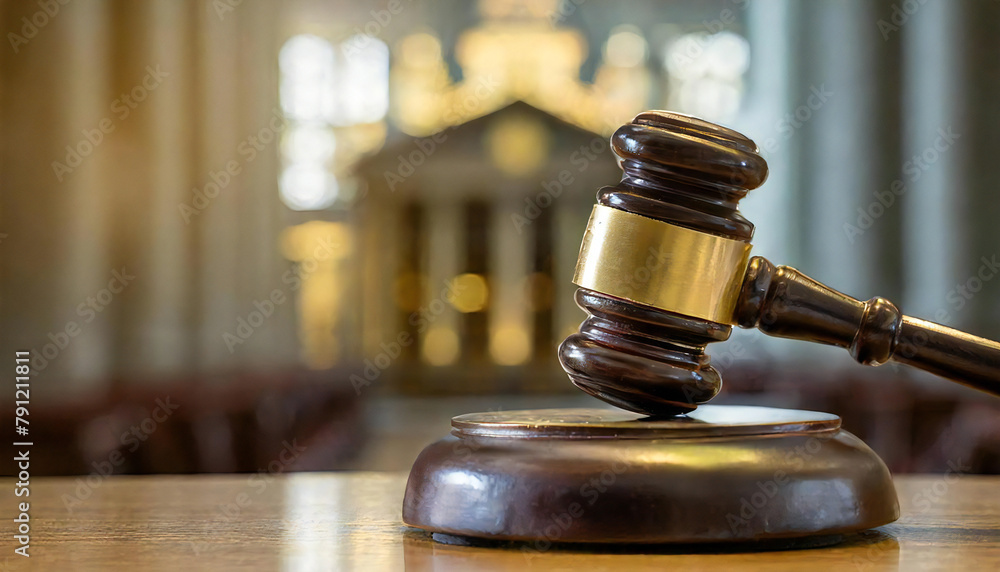 trial. court. law. An image of a courtroom.