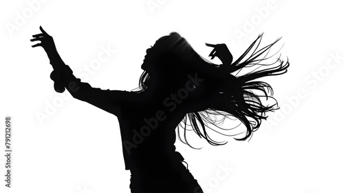Silhouette of K pop girl group dancing