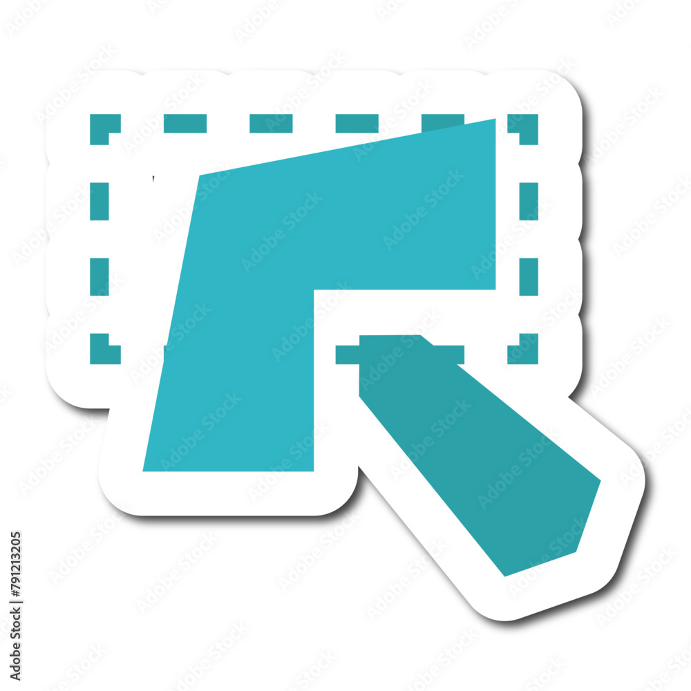 Fototapeta premium Cursor mouse sticker