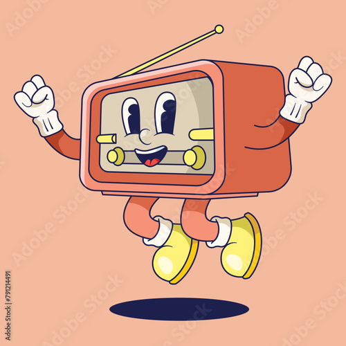 Radio Mascot Illustration