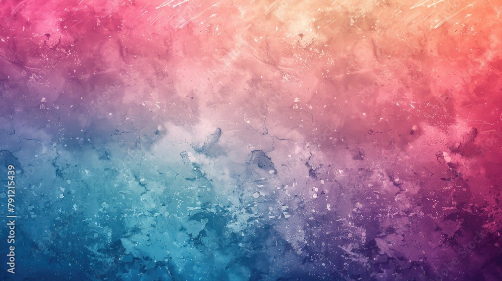 Background with colorful gradient blur and grainy noise effect