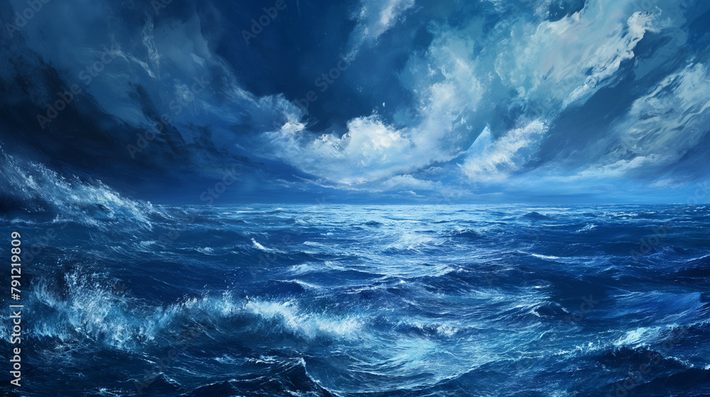 Fototapeta premium blue ocean