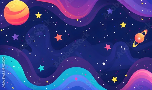 Wallpaper Mural deep space illustration, Generative AI  Torontodigital.ca