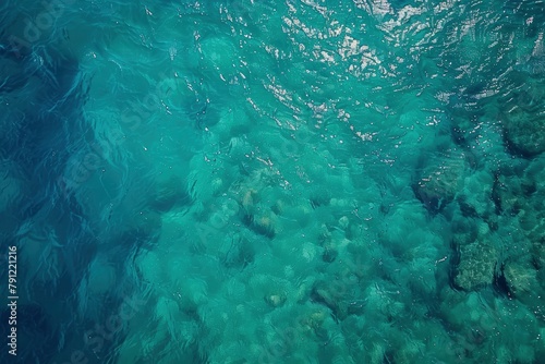 sea from drone. Ocean  water  Surface. water texture. Sea surface aerial view - generative ai